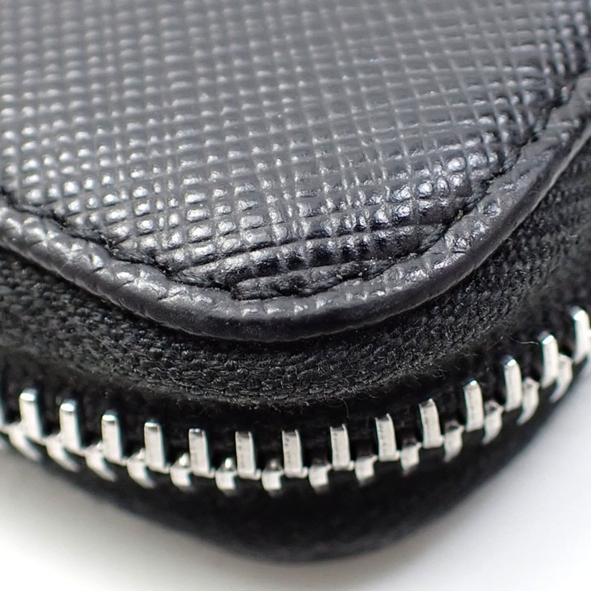 Prada Coin Case Nero Saffiano Leather 2MM358 QHH F0002 Purse for Women and Men