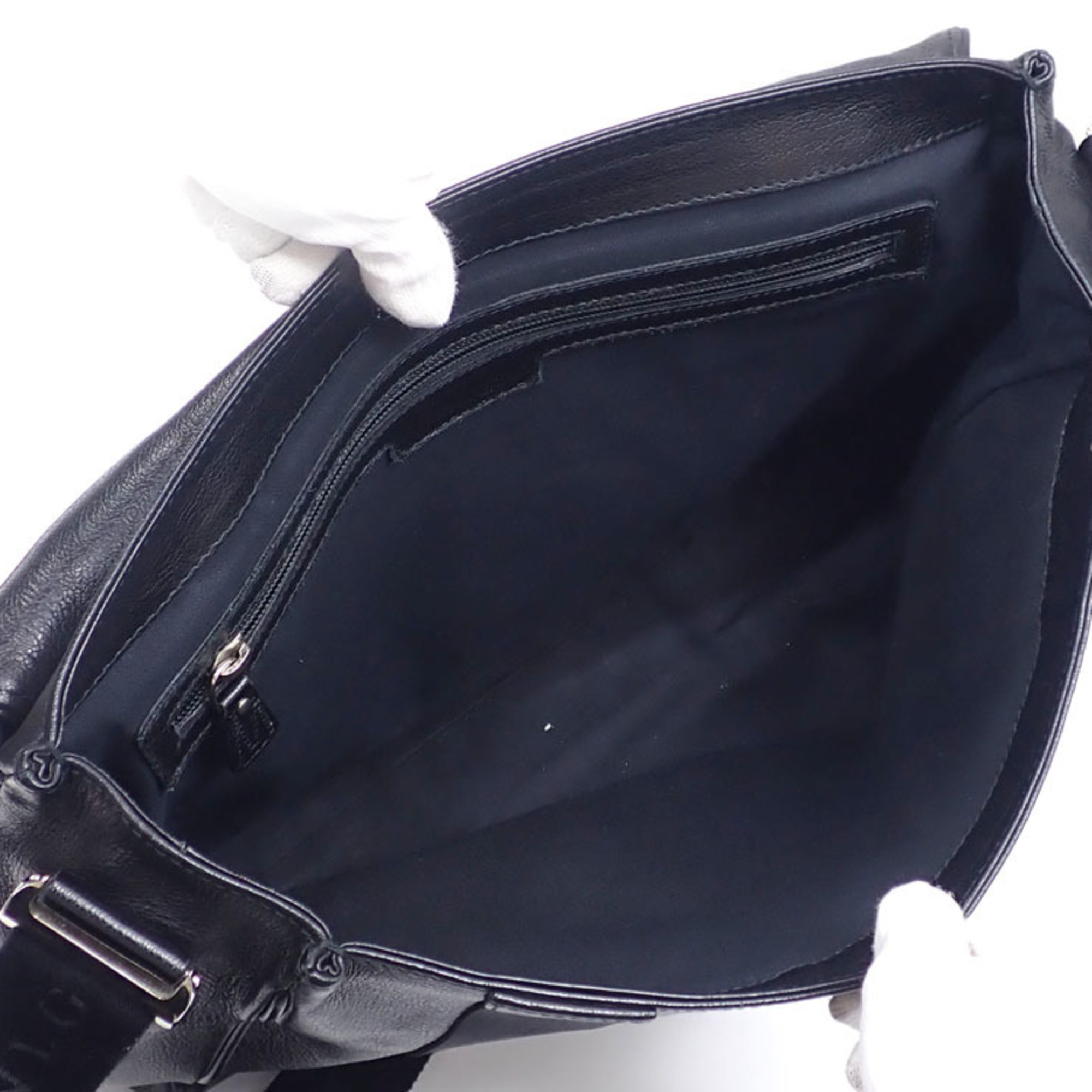 Bvlgari Bulgari shoulder bag for men in black leather