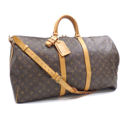 Louis Vuitton Boston Bag Monogram Keepall Bandouliere 55 M41414 Shoulder Handbag for Women Men Unisex