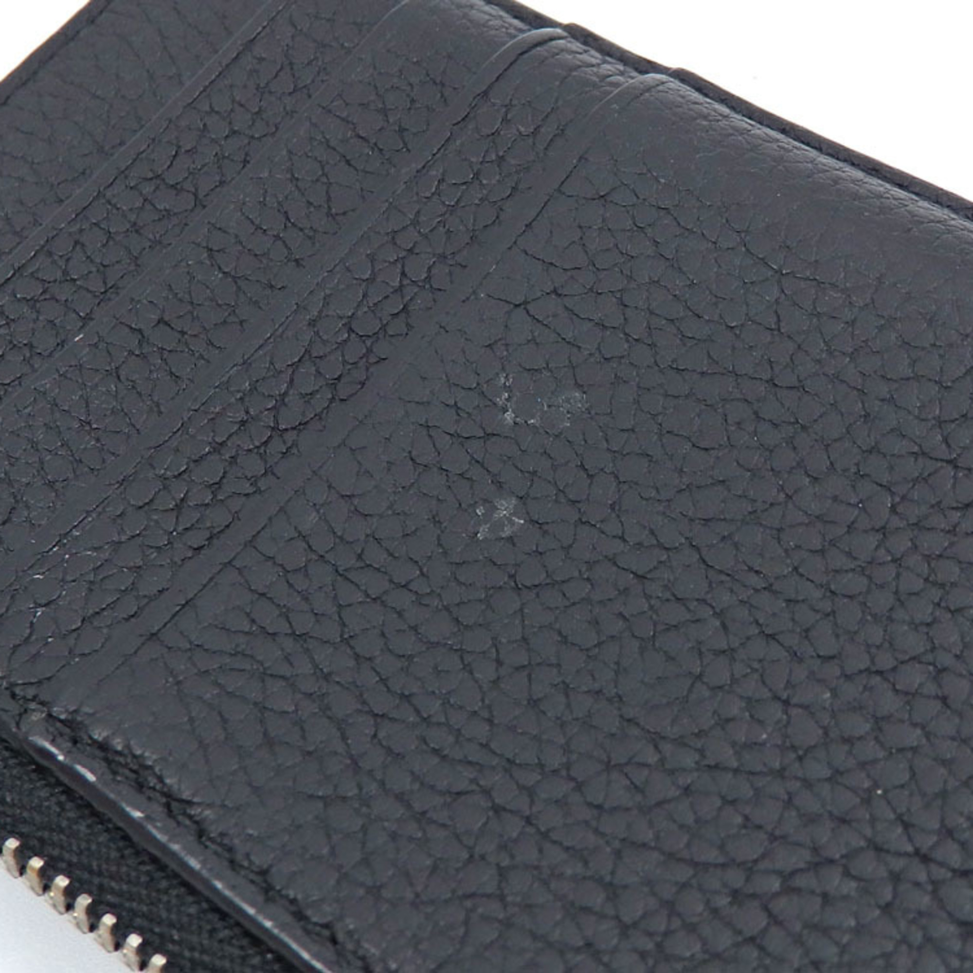 Loewe coin case, card holder, black, leather, purse, L-shaped, for women, men, and unisex