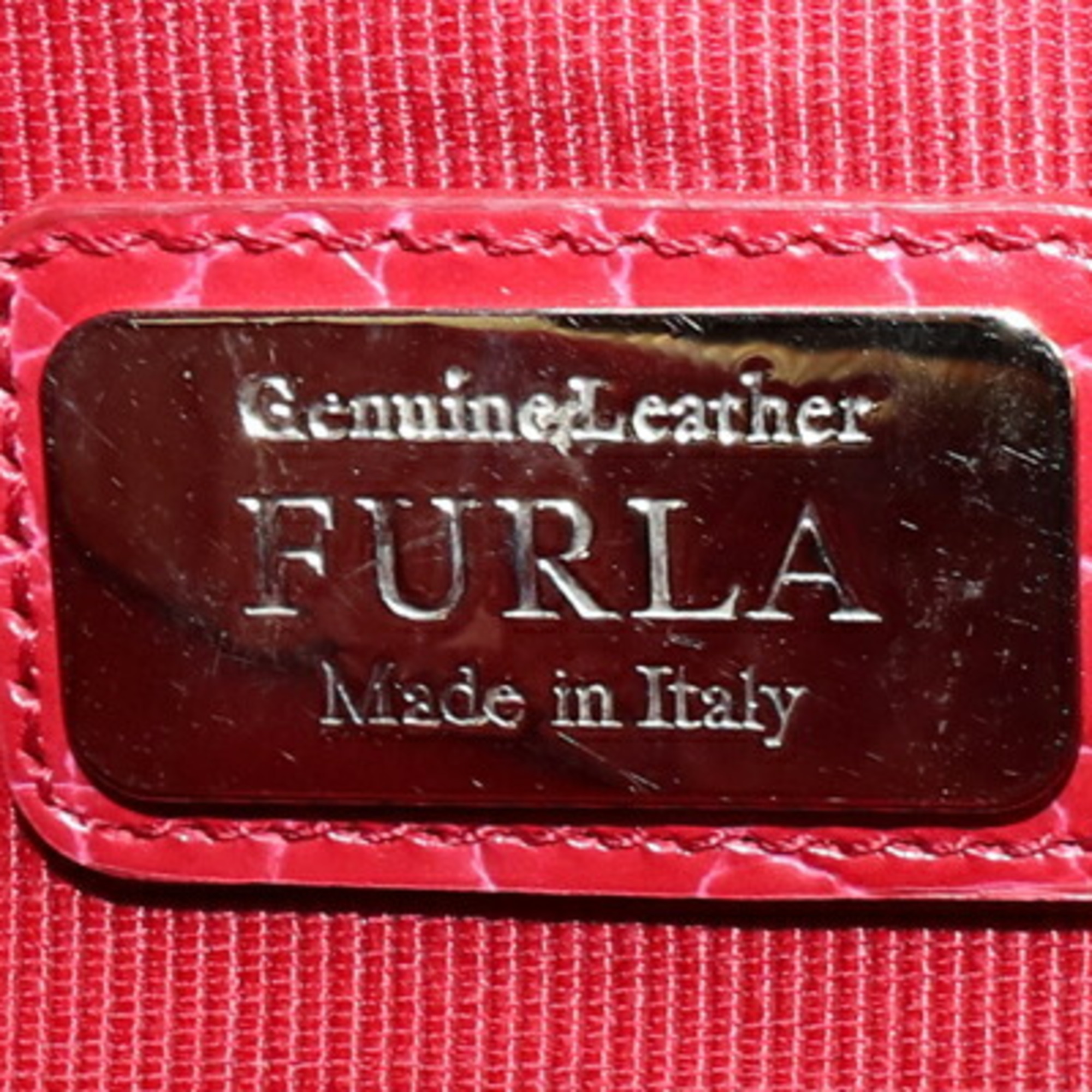 FURLA Handbag F6435 Red Tote Bag Women's