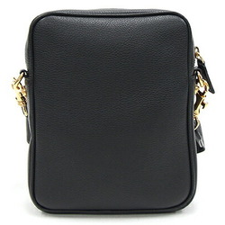 Versace Medusa Shoulder Bag 1002885 Black Leather Pochette Women's VERSACE