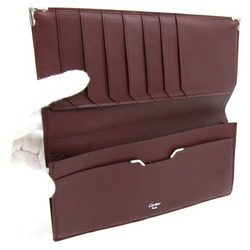 Cartier Bi-fold Wallet Must L3000582 Bordeaux Leather Long Men's