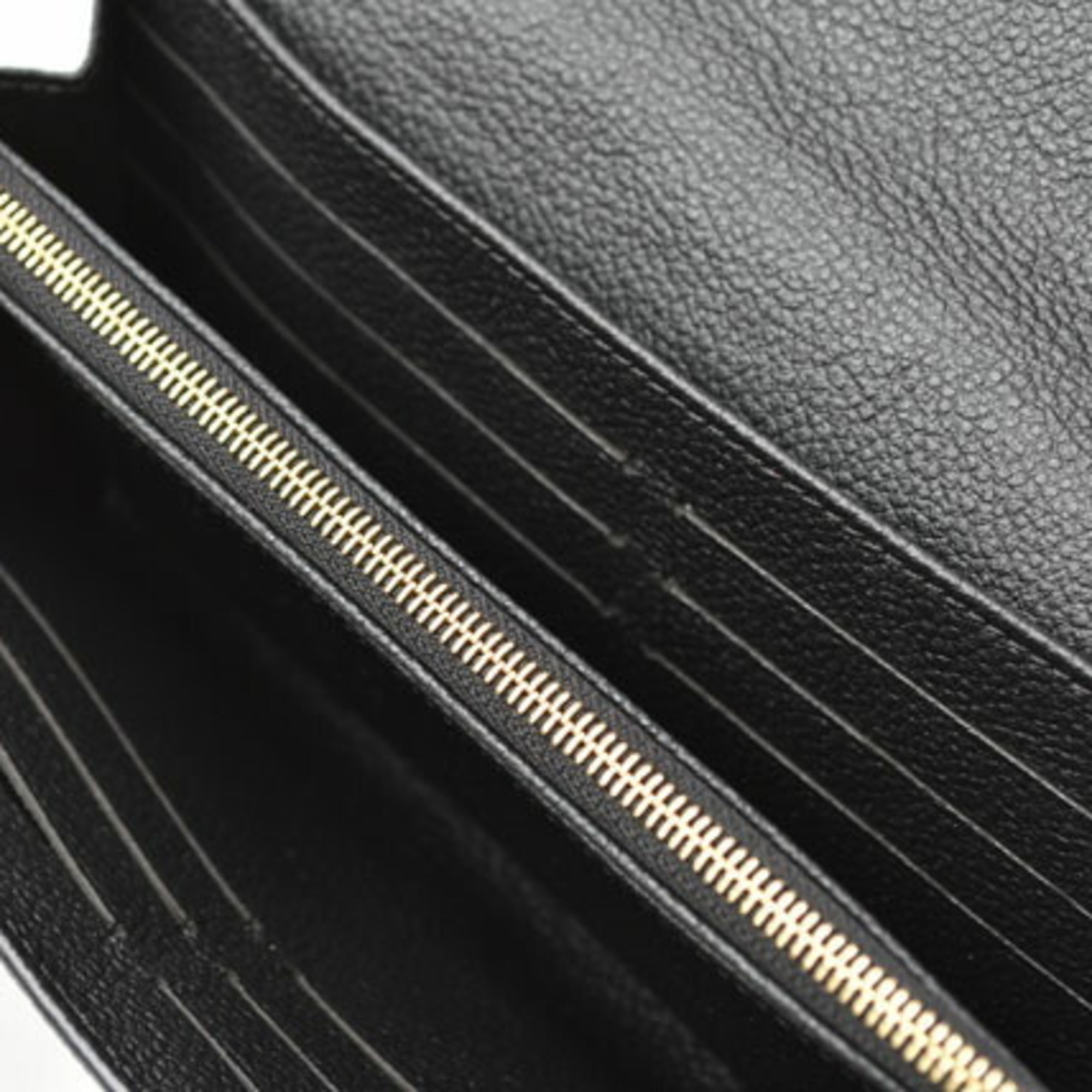 Louis Vuitton Wallet LOUIS VUITTON M61182 Monogram Empreinte Portefeuille Sarah Noir Black