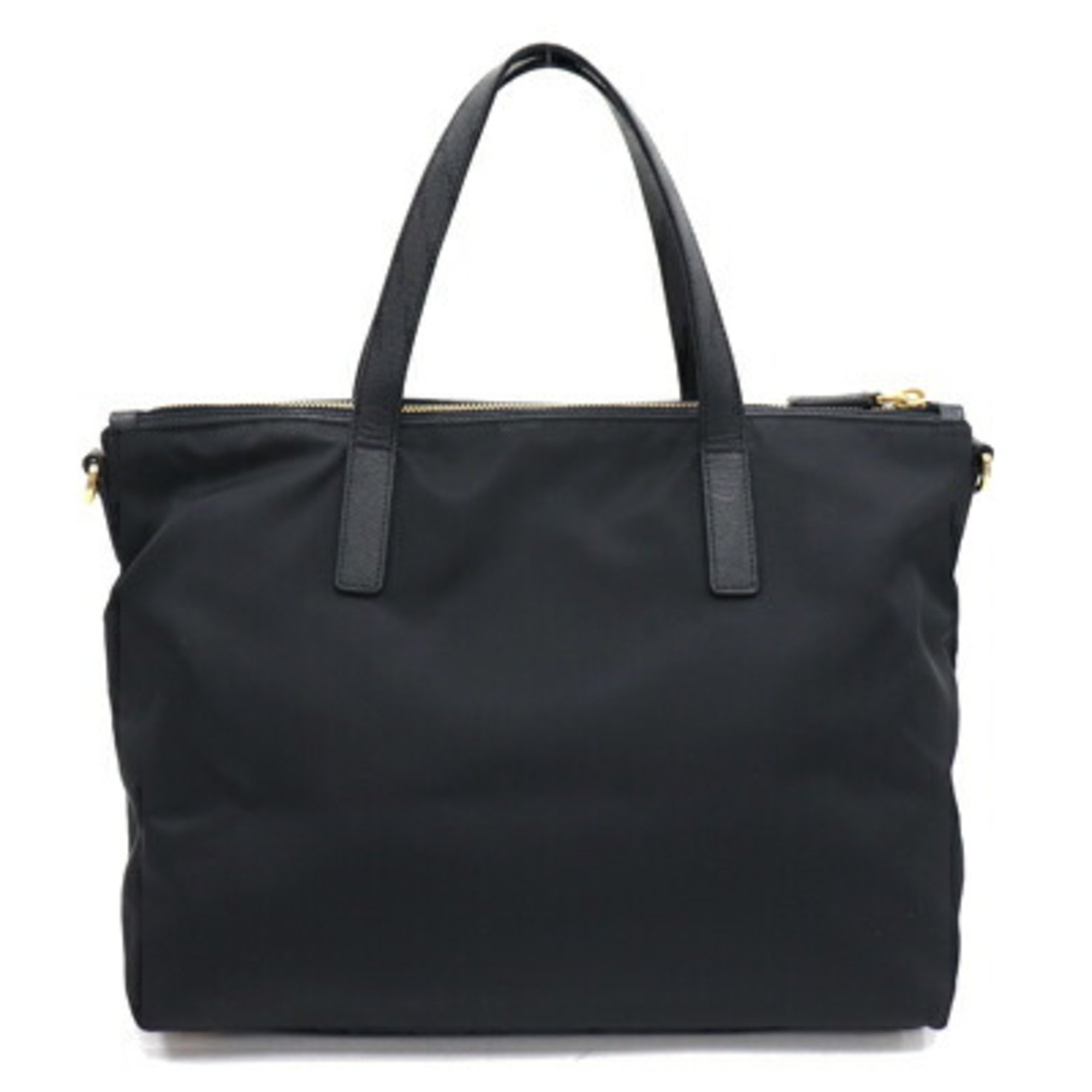 Prada Handbag 1BG061 Black Nylon Leather Shoulder Bag Robot Women's PRADA