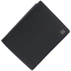 Dunhill Bi-fold Wallet Black Leather Men's Compact