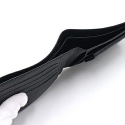 Dunhill Bi-fold Wallet Black Leather Men's Compact