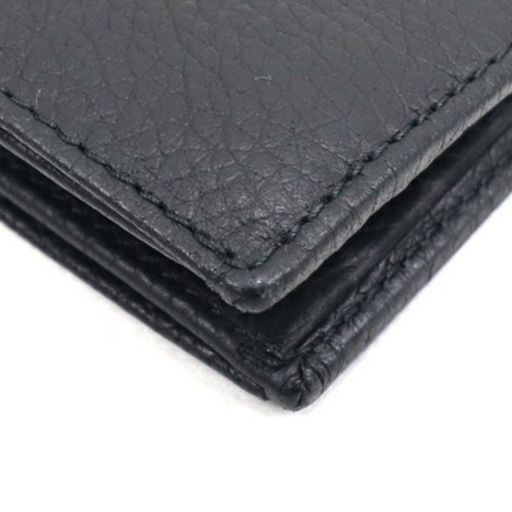 Dunhill Bi-fold Wallet Black Leather Men's Compact