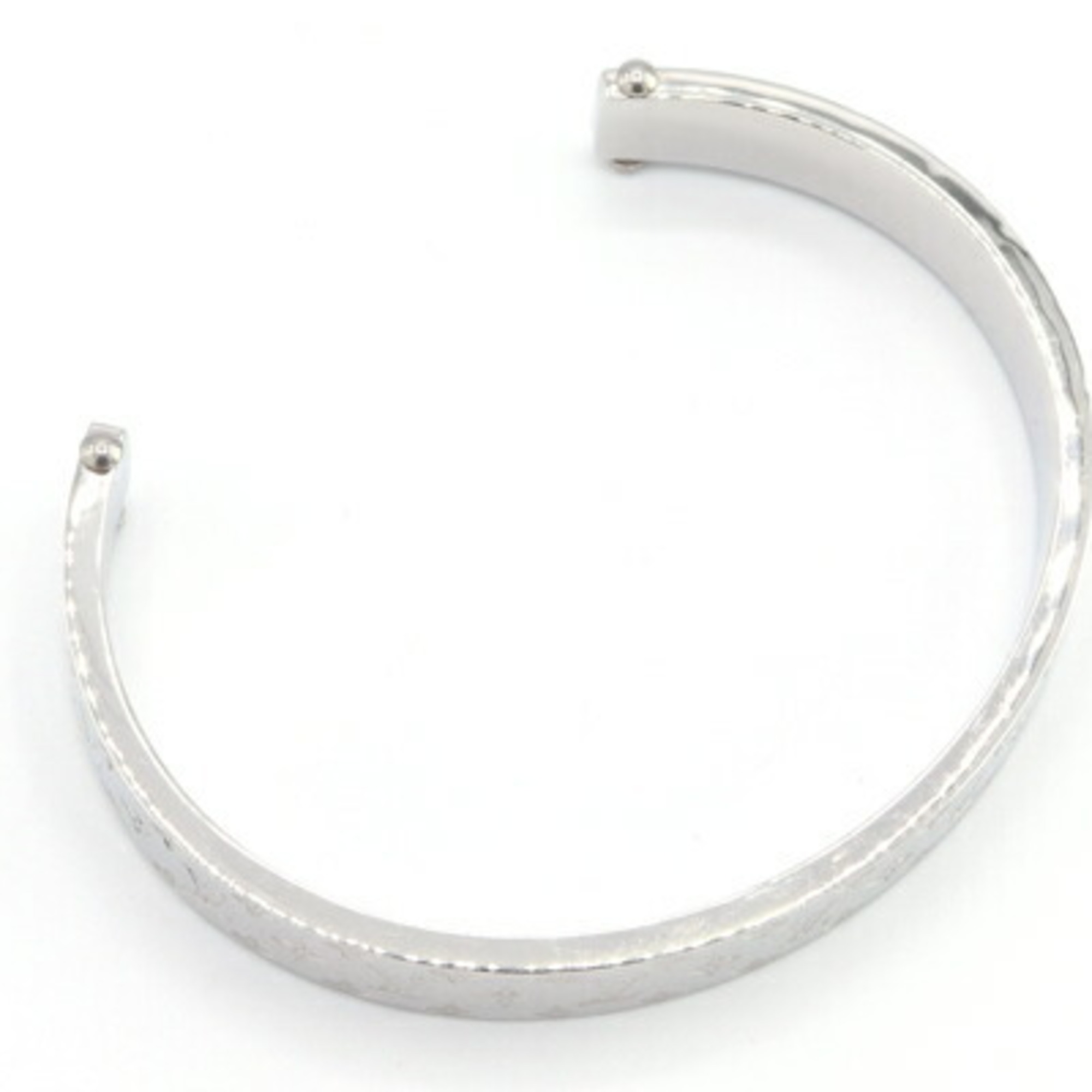 Louis Vuitton Bangle Manchette Monogram Bold M00682 Silver Men's Women's LV Bracelet Cuff LOUIS VUITTON