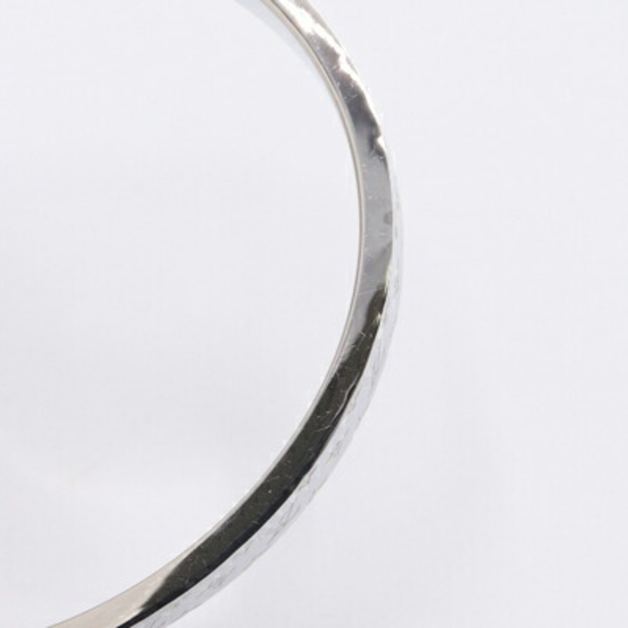 Louis Vuitton Bangle Manchette Monogram Bold M00682 Silver Men's Women's LV Bracelet Cuff LOUIS VUITTON