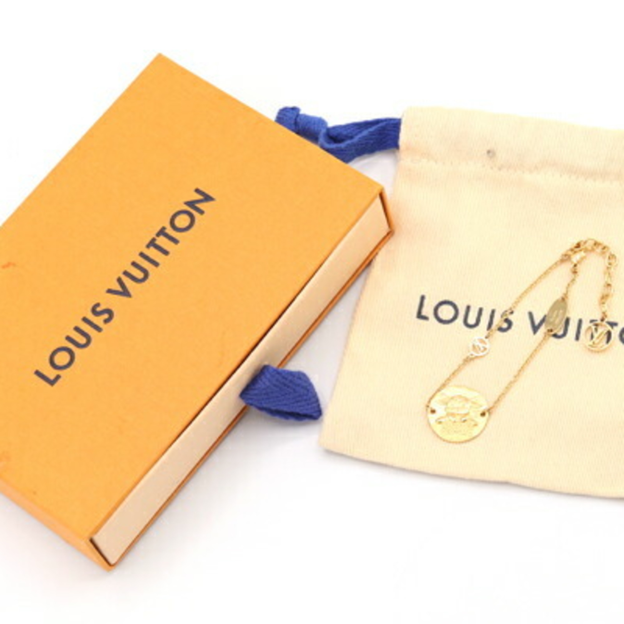 Louis Vuitton Bracelet in the Sky M67030 Gold Cowhide Women's Men's LOUIS VUITTON