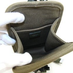 Celine Shoulder Bag Tracking Mobile Pouch 10J21 2DVO Khaki Green Canvas Smartphone Case Sacoche Women's CELINE
