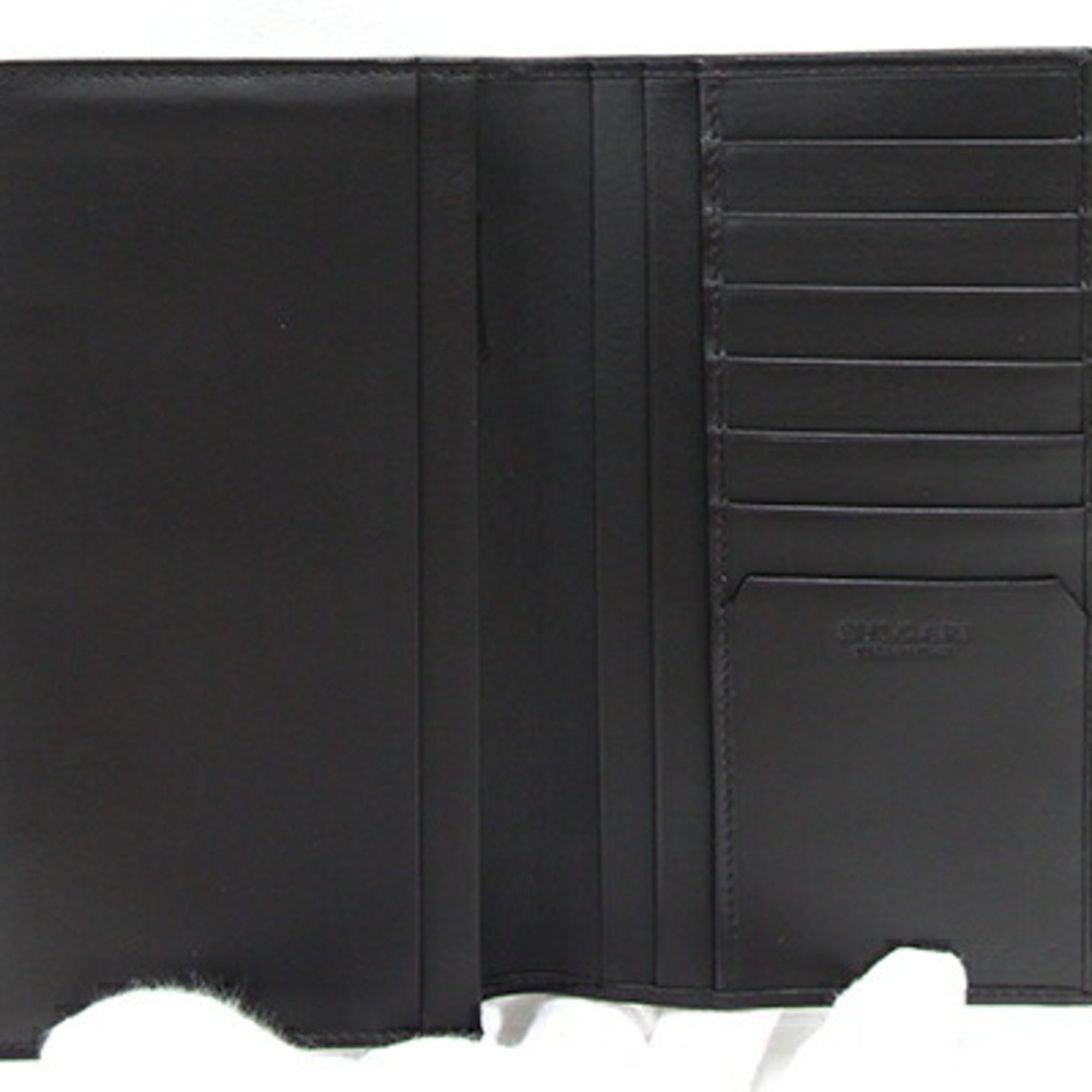 BVLGARI Bi-fold Long Wallet Octo 35376 Dark Brown Leather Men's