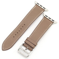 Hermes Replacement Strap for Apple Watch 41mm Case Tour Leather Etoupe Swift Z Stamped Smart Women's HERMES