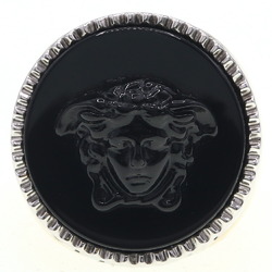 Versace Medusa Ring GD56314 Black Gold Silver Size 16.5 Men's VERSACE
