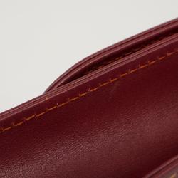 Cartier Clutch Bag Must Leather Bordeaux Women's