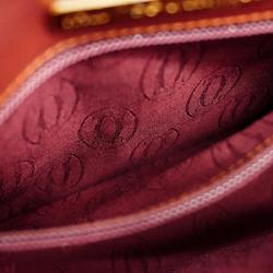 Cartier Clutch Bag Must Leather Bordeaux Women's