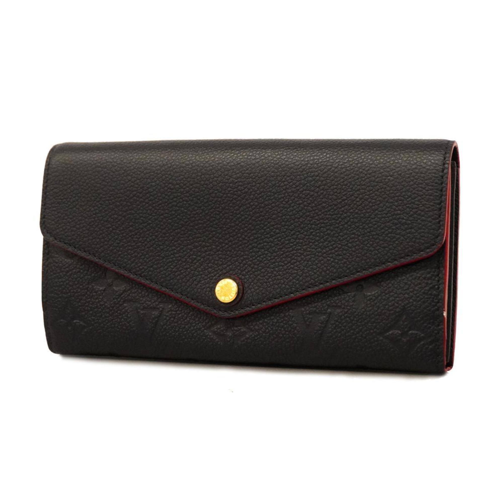 Louis Vuitton Long Wallet Monogram Empreinte Portefeuille Sarah M62125 Marine Rouge Ladies