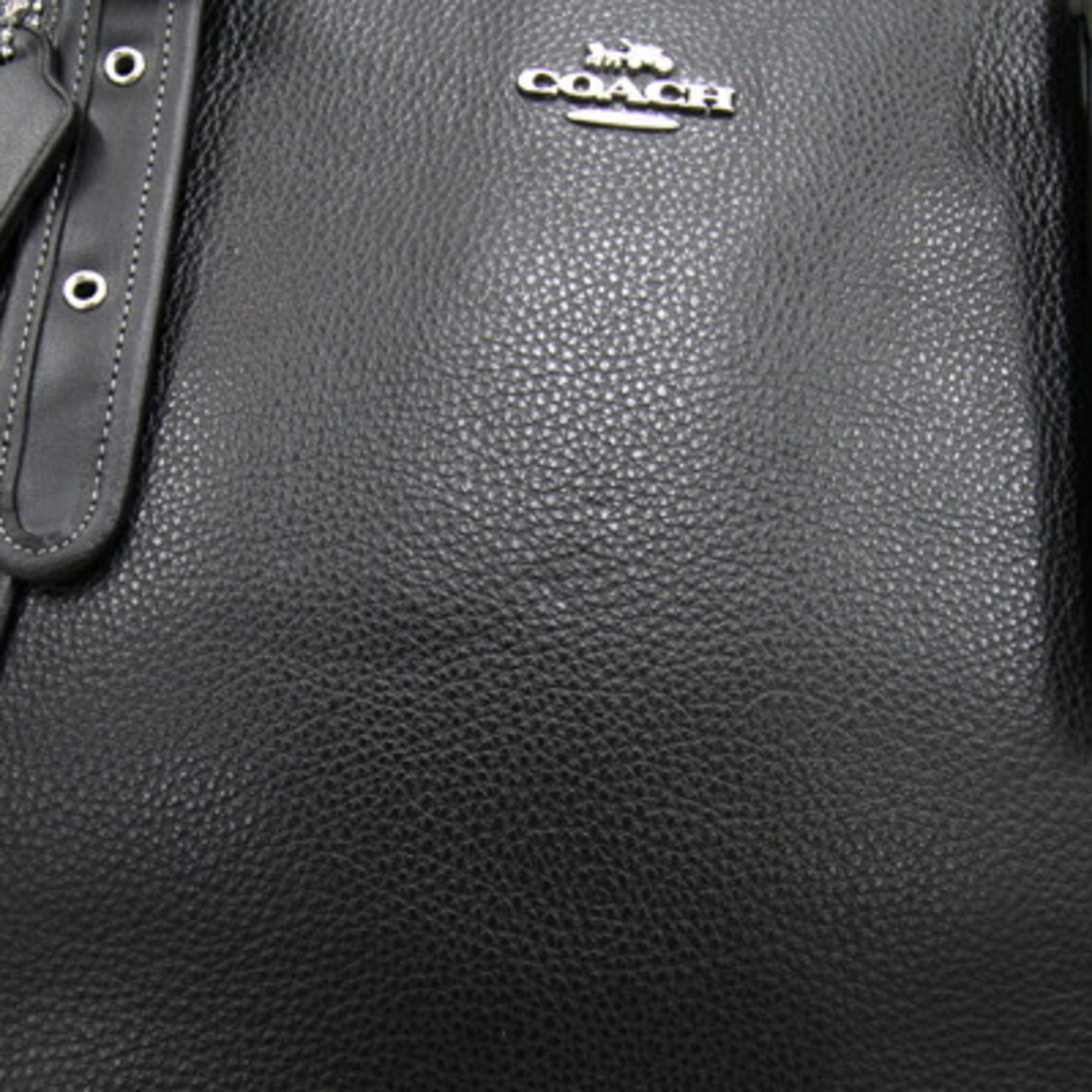 Coach Tote Bag Ashton Zip Top CN327 Black Leather Shoulder A Storage Women's COACH