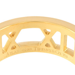 Tiffany & Co. Atlas Ring, Size 10.5, K18YG, Women's