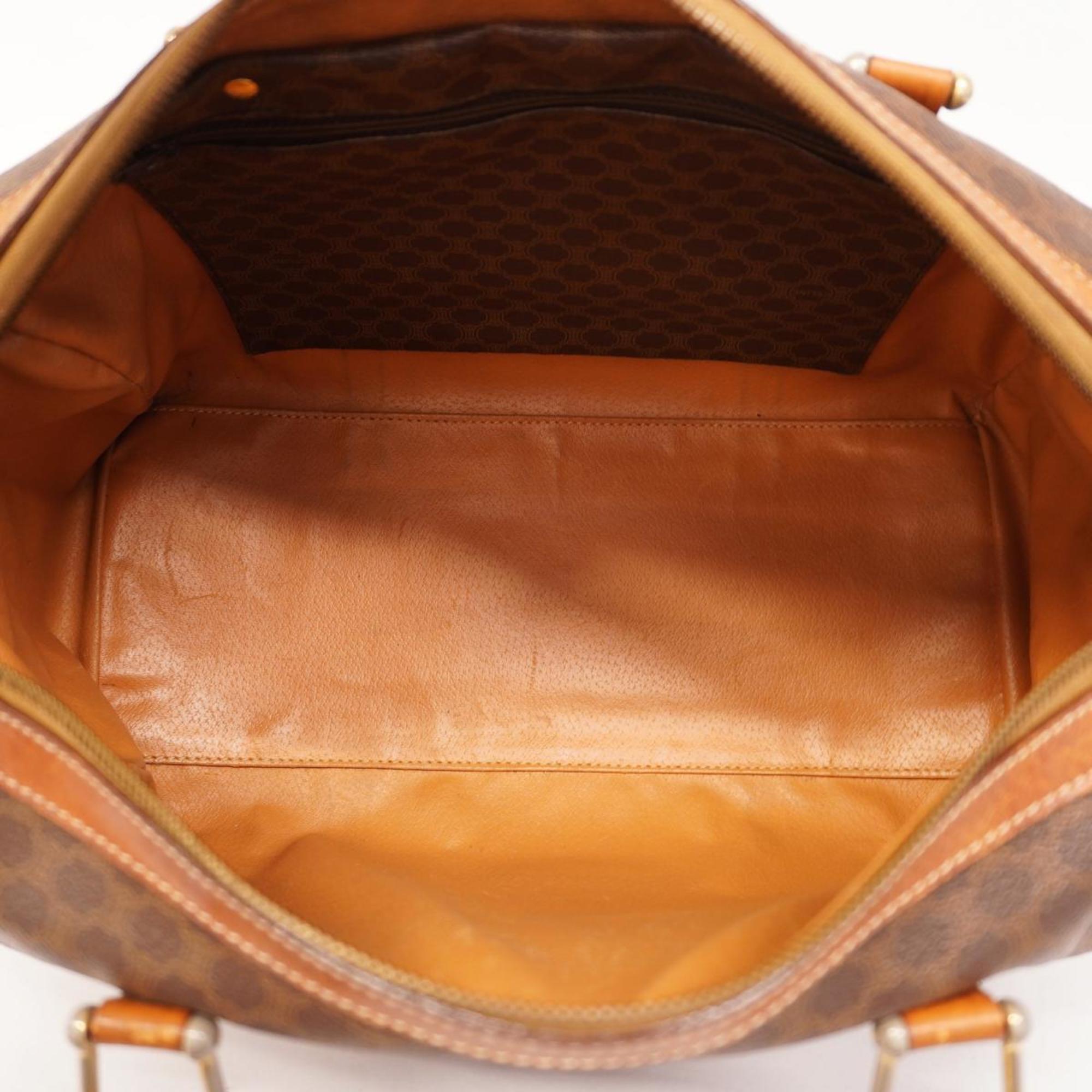 Celine handbag macadam leather brown champagne ladies