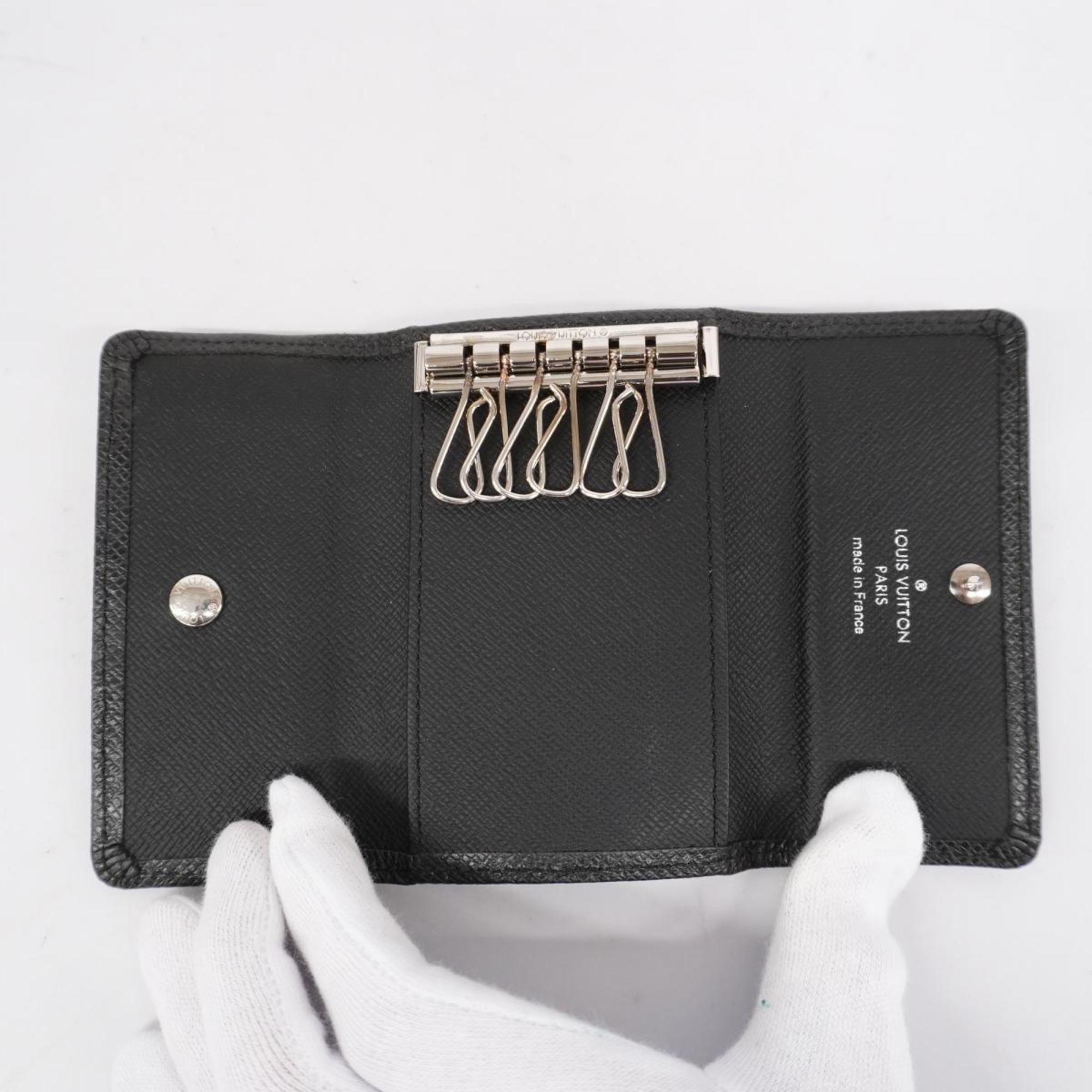 Louis Vuitton Key Case Taiga Multicle 6 M30532 Ardoise Men's