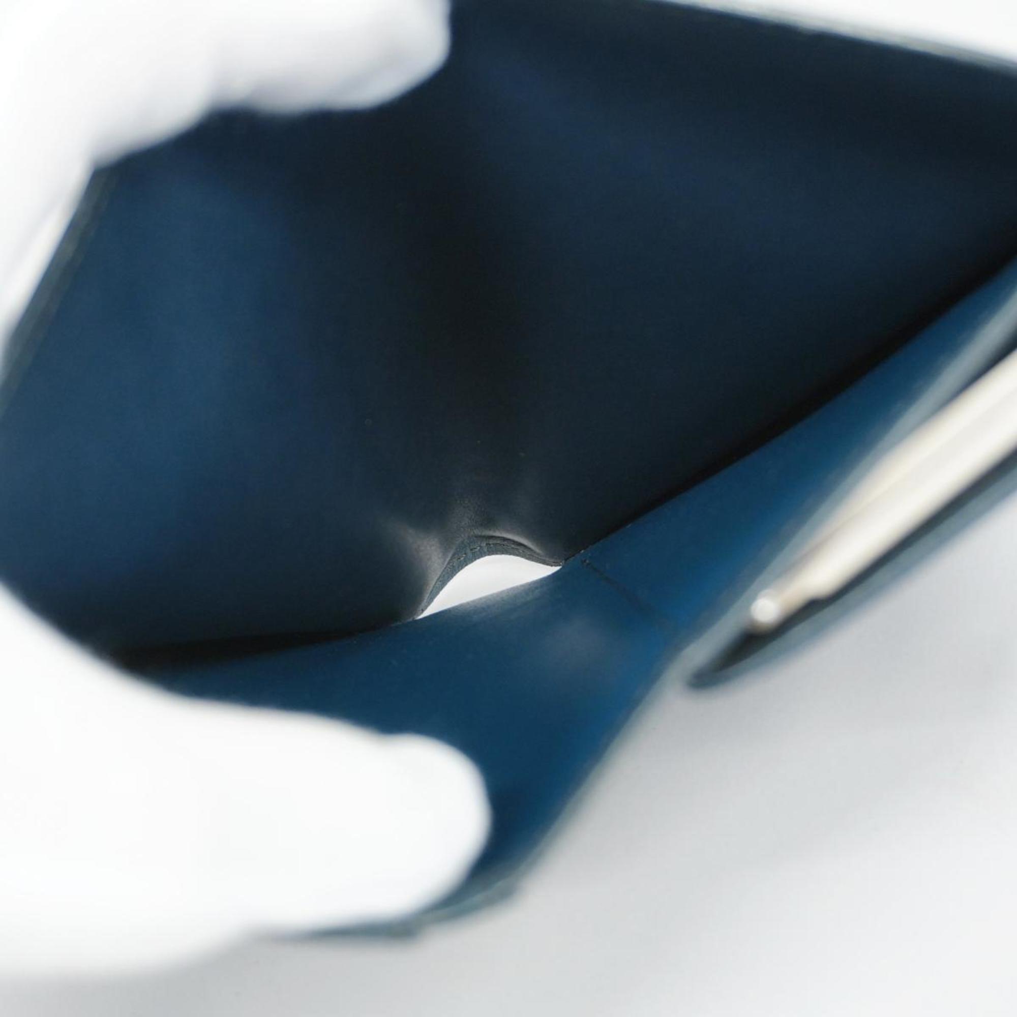 Louis Vuitton Wallet Monogram Matte Portefeuille Viennese M65155 Blue Ladies