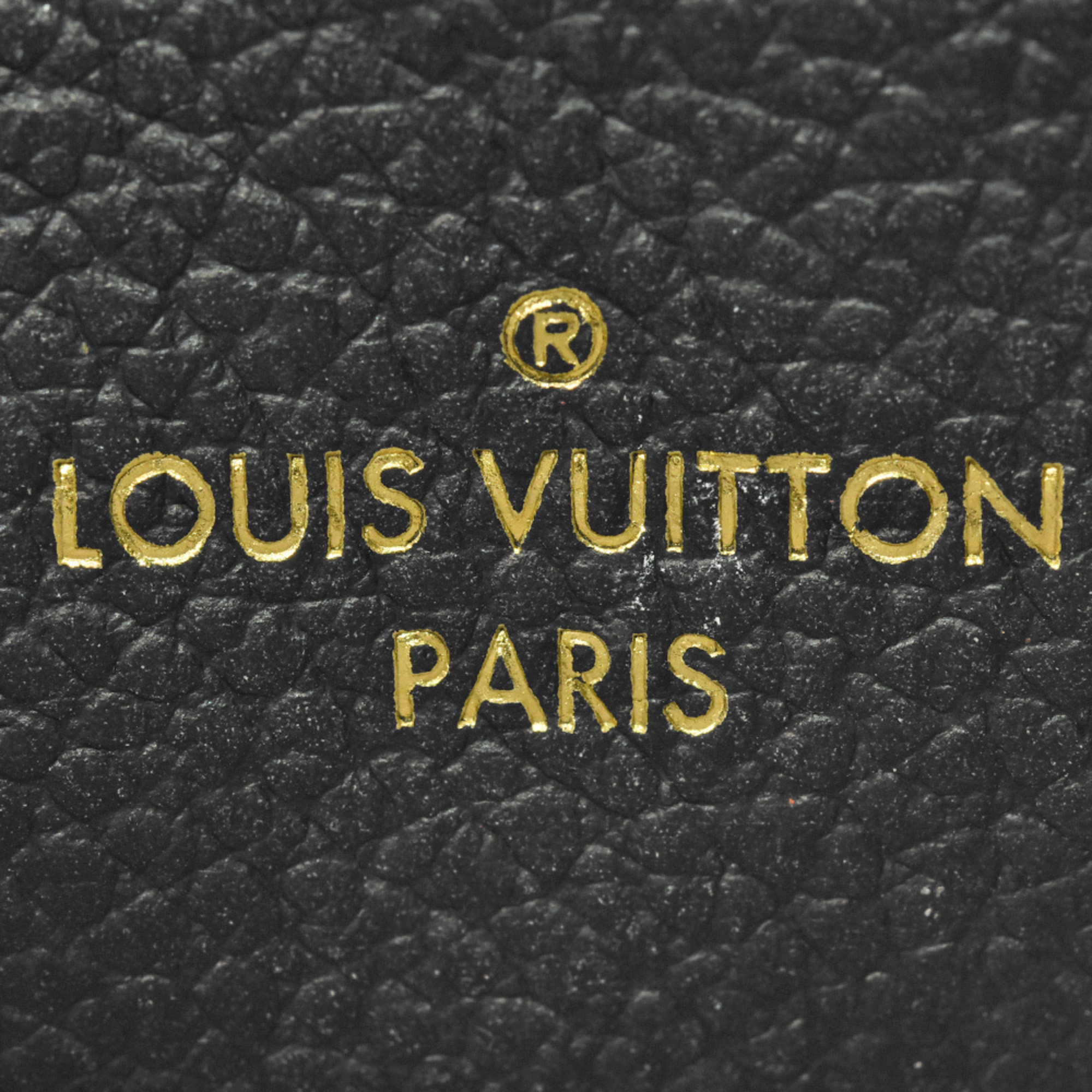 Louis Vuitton LOUIS VUITTON Pochette Double Zip Shoulder Bag Monogram Empreinte M68568 Black SD0290 RFID (IC chip) built-in chain shoulder bag