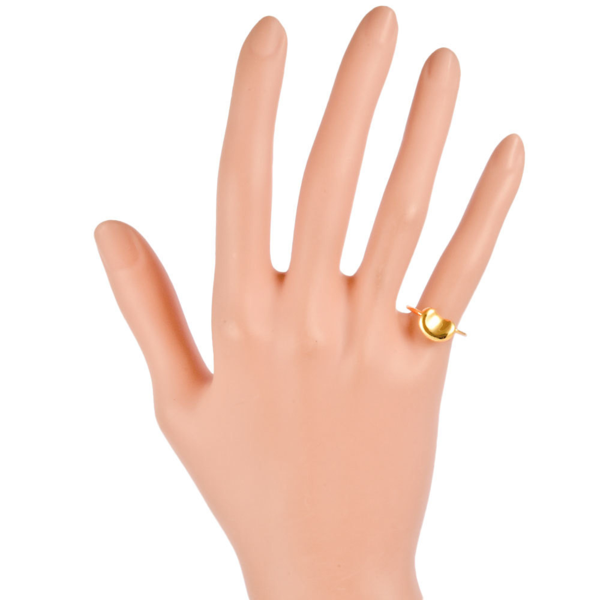 Tiffany & Co. Bean Ring, Size 9, K18YG, Women's