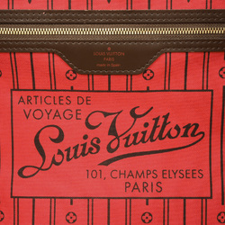 Louis Vuitton Neverfull MM Tote Bag Damier Ebene N51105 Cerise GI0123