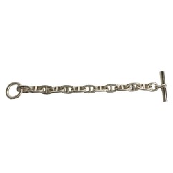 HERMES Chaine d'Ancre TGM 12 links Silver 925 Chain Bracelet Bangle for Women and Men, 26602