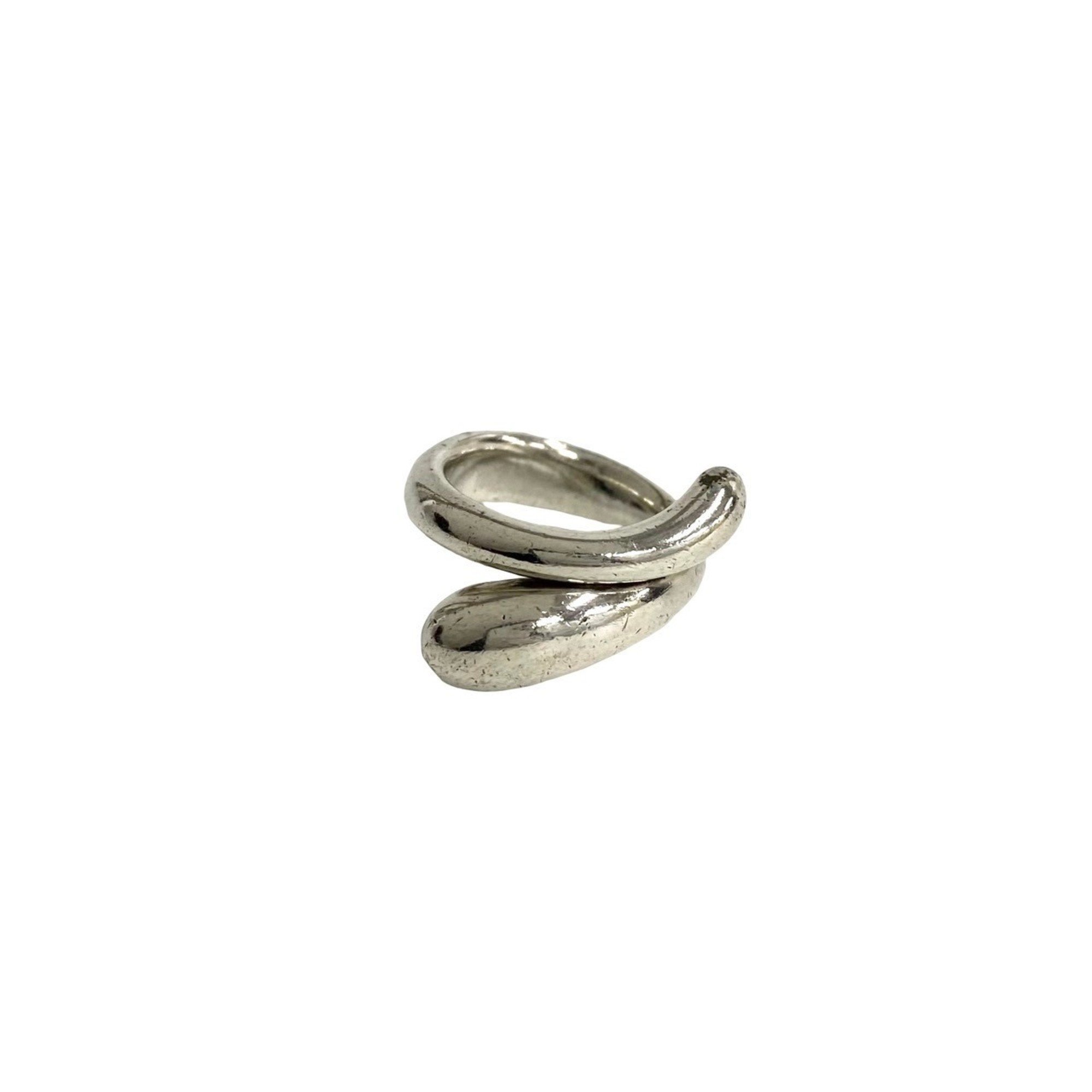 TIFFANY&Co. Tiffany Elongated Teardrop Ring, 925 Silver, for Women and Men, 77960