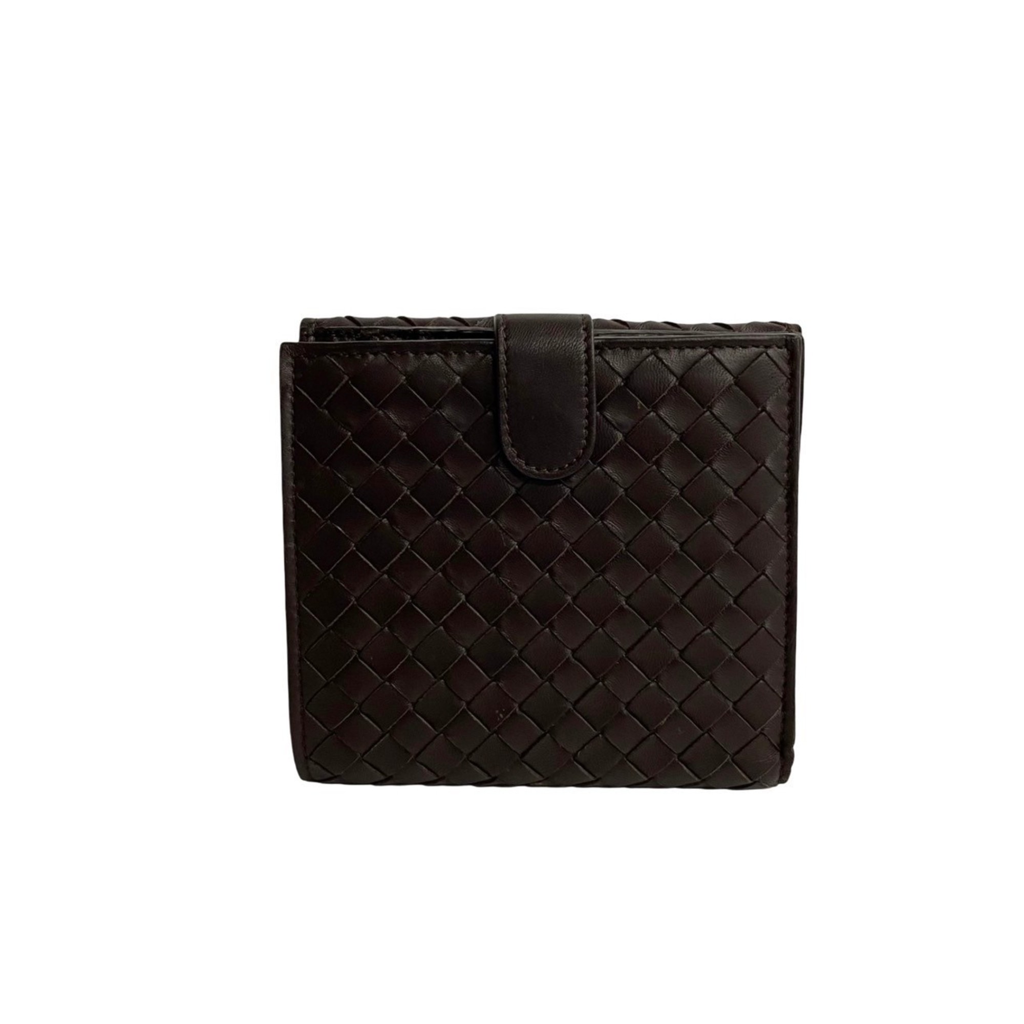 BOTTEGA VENETA Intrecciato Leather Bi-fold Wallet Brown 28751