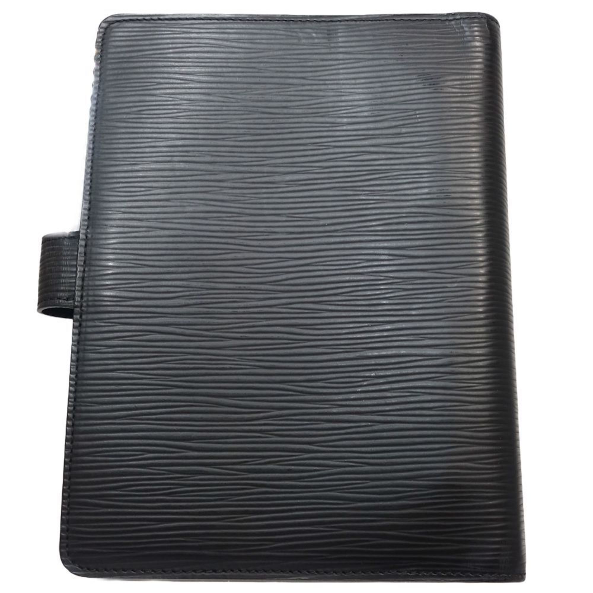 LOUIS VUITTON Epi Planner Cover R20042 Agenda MM Noir 180456