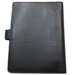 LOUIS VUITTON Epi Planner Cover R20042 Agenda MM Noir 180456