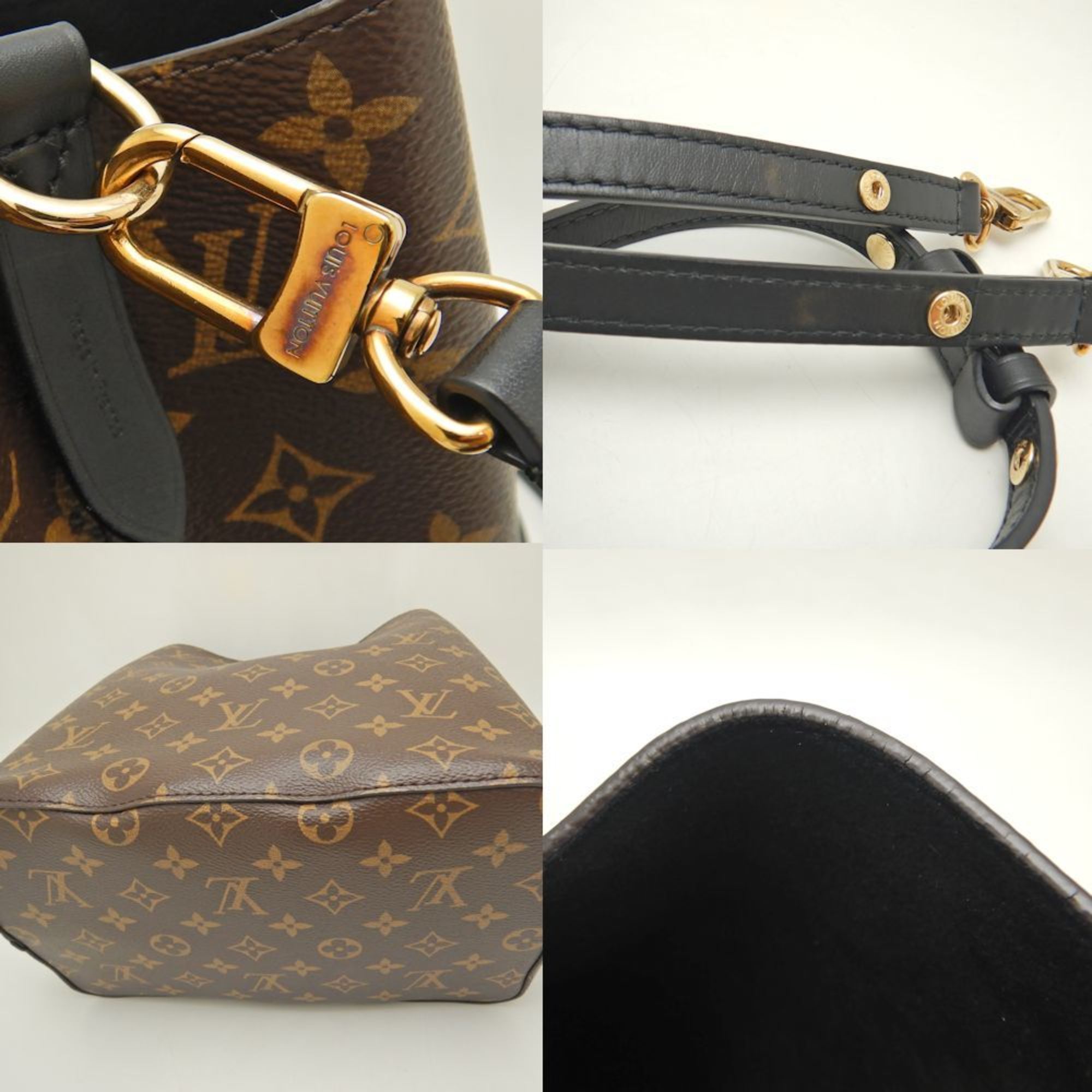 LOUIS VUITTON Louis Vuitton Monogram NeoNoe M44020 Shoulder Bag Brown Noir 251799