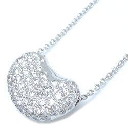 TIFFANY&Co. Tiffany Bean Necklace Diamond Elsa Peretti Pt950 Platinum 291930