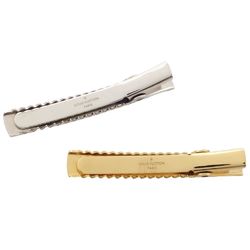 LOUIS VUITTON Louis Vuitton Hair M00402 Accessory Chevron Nanogram Silver Gold 180470