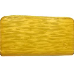 LOUIS VUITTON Louis Vuitton Epi Long Wallet M81229 Zipper Sunflower 180483