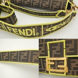 FENDI Mamma Bucket 8BR600 Shoulder Bag Zucca Canvas Brown Yellow 251790