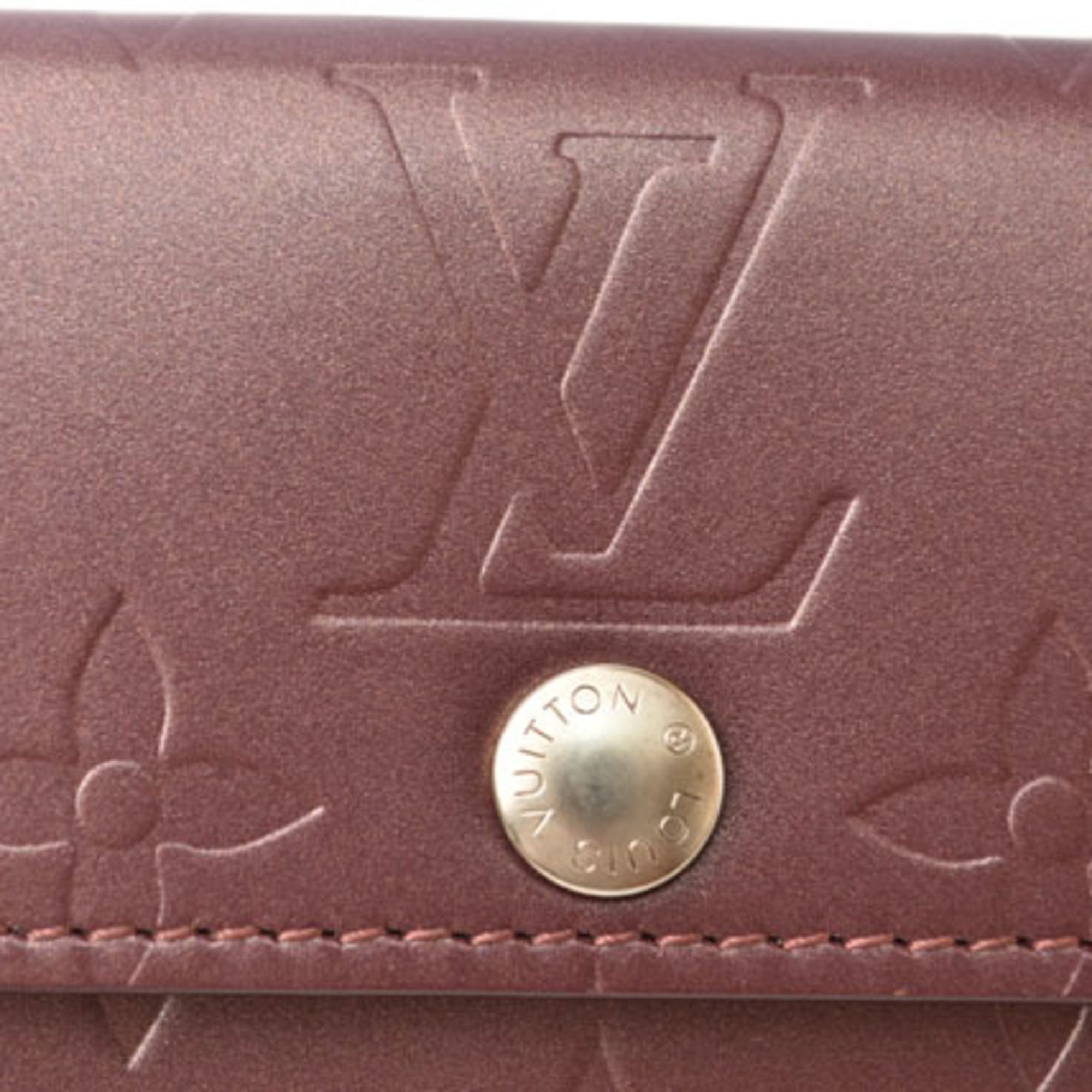 Louis Vuitton Coin Case Card LOUIS VUITTON Wallet Ludlow Violet M65126 Monogram Matte