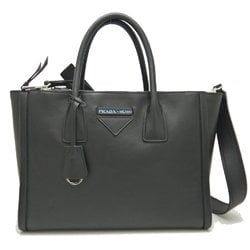PRADA 1BA183 Handbag GRACELUX Leather NERO 251785