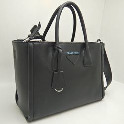 PRADA 1BA183 Handbag GRACELUX Leather NERO 251785