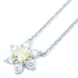 TIFFANY&Co. Tiffany Buttercup Necklace Yellow Diamond 0.20ct Pt950 Platinum x K18WG White Gold 291931
