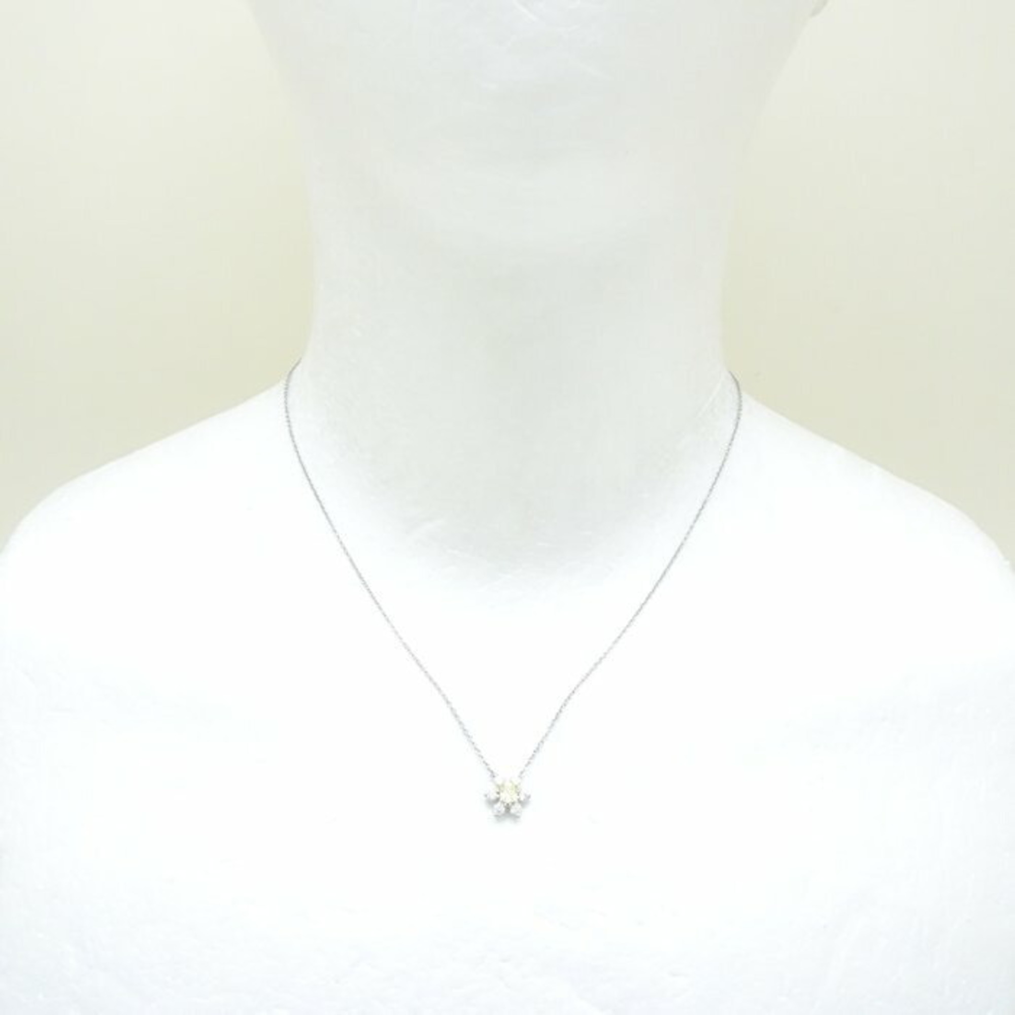 TIFFANY&Co. Tiffany Buttercup Necklace Yellow Diamond 0.20ct Pt950 Platinum x K18WG White Gold 291931