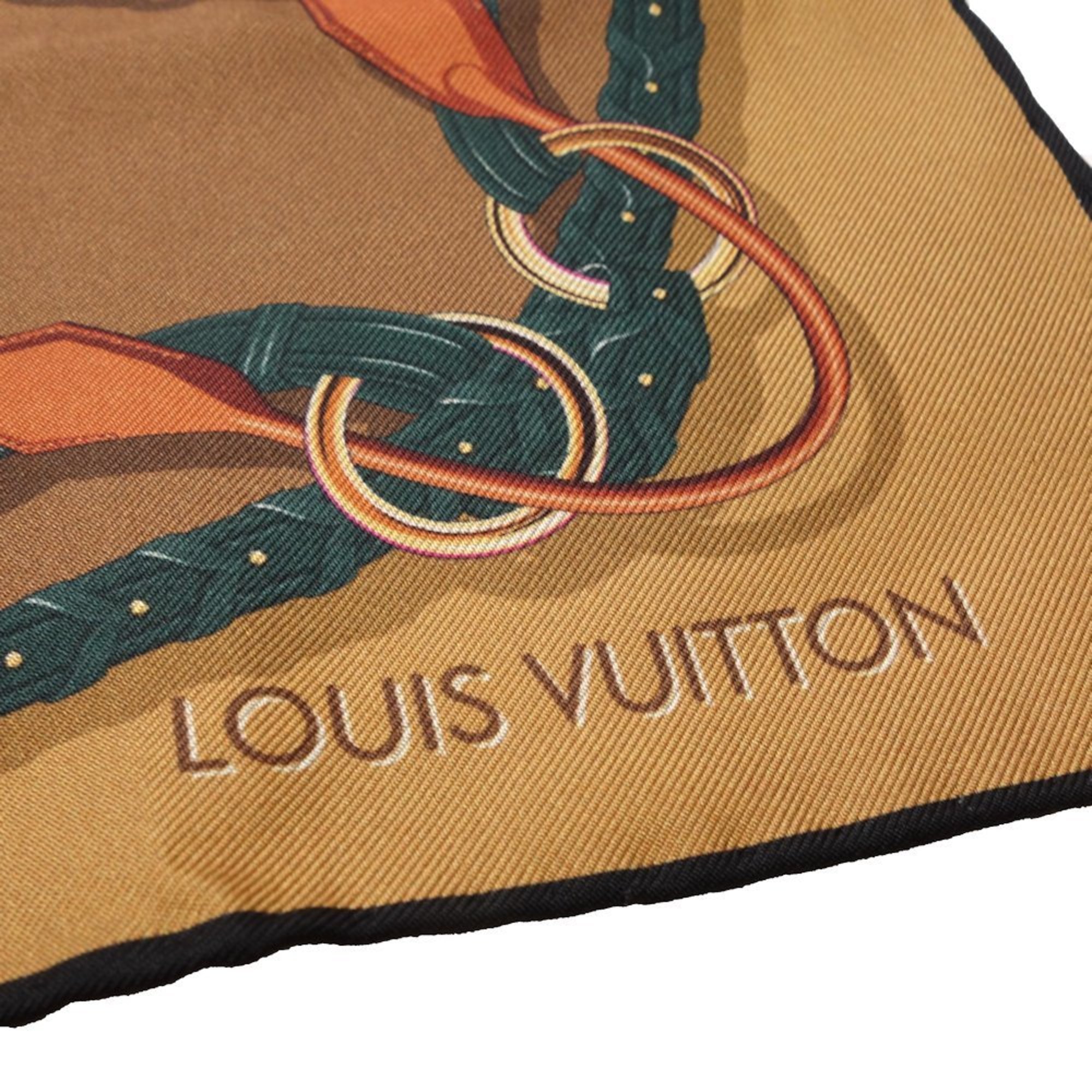 LOUIS VUITTON Louis Vuitton Handkerchief M77348 Carre Bandana Handle Me Multicolor Brown 180475