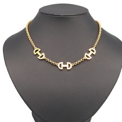 CELINE Necklace Choker Gold Metal Old Classic Women's