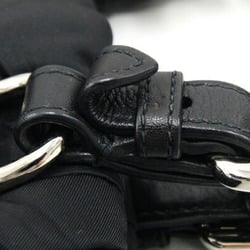 Prada handbag BN1583 black nylon leather shoulder bag women's PRADA