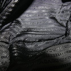 Prada handbag BN1583 black nylon leather shoulder bag women's PRADA