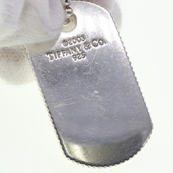 Tiffany Necklace Coin Edge Dog Tag SV Sterling Silver 925 Pendant Ball Chain ID Long TIFFANY & Co.